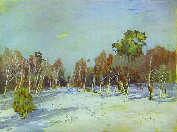 Snowbound Garden by Isaac Levitan, hand-painted oil painting reproduction