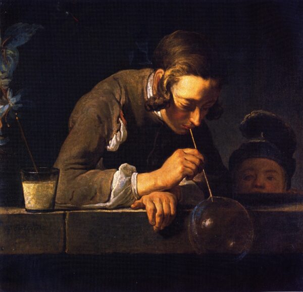 Soap Bubbles by Jean-Baptiste-Siméon Chardin, hand-painted oil painting reproduction