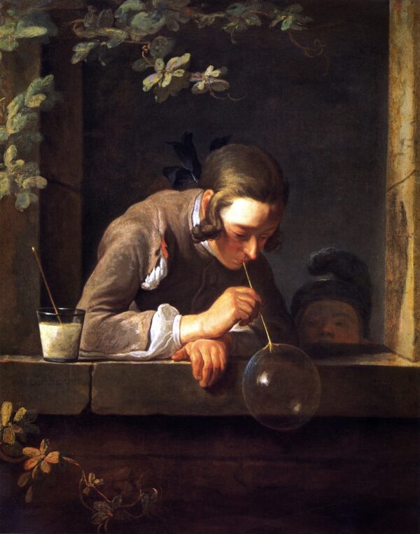 Soap Bubbles b by Jean-Baptiste-Siméon Chardin, hand-painted oil painting reproduction