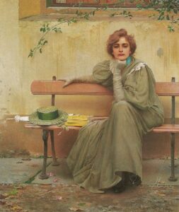 Sogni by Vittorio Corcos, hand-painted oil painting reproduction