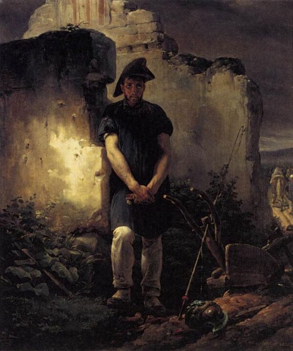 Soldier-Labourer by Horace Vernet, hand-painted oil painting reproduction