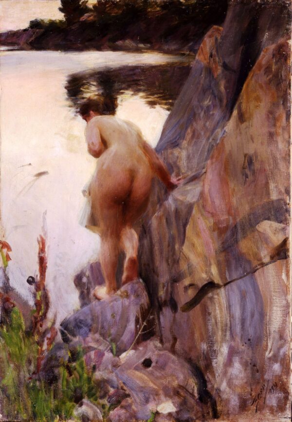Sommerabend by Anders Zorn, hand-painted oil painting reproduction