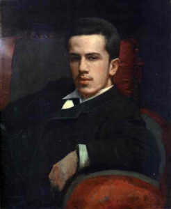 Portrait of Anatoly Kramskoy, the Artist’s Son by Ivan Nikolaevich Kramskoy, hand-painted oil painting reproduction