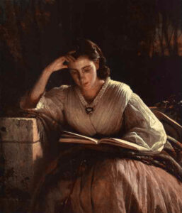 Sophia Kramskaya Reading by Ivan Nikolaevich Kramskoy, hand-painted oil painting reproduction