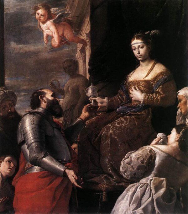 Sophonisba Receiving the Goblet by Mattia Preti, hand-painted oil painting reproduction