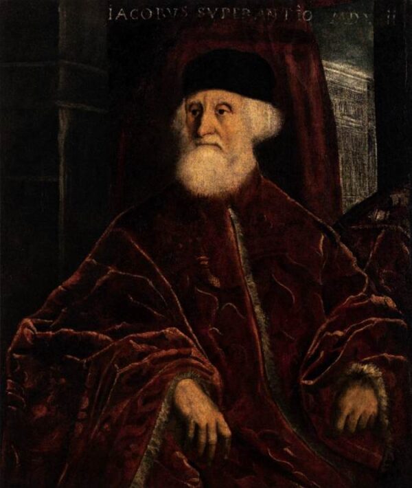 Portrait of Procurator Jacopo Soranzo by Tintoretto, hand-painted oil painting reproduction