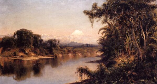 South American Landscape by Louis-Remy Mignot, hand-painted oil painting reproduction