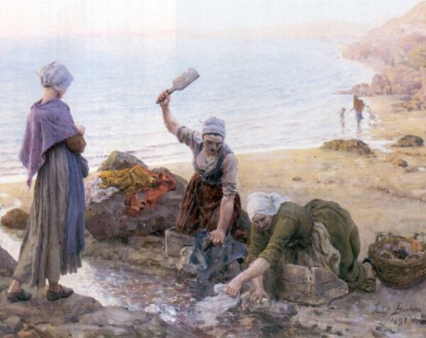 Souvenir de dour Amenez by Jules Breton, hand-painted oil painting reproduction