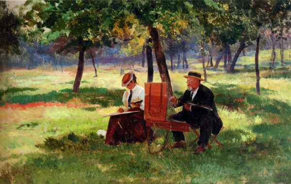 Souvenir de l’ete by Eugene-Alexis Girardet, hand-painted oil painting reproduction