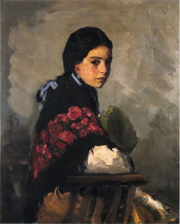 Spanish Girl by Robert Henri, hand-painted oil painting reproduction