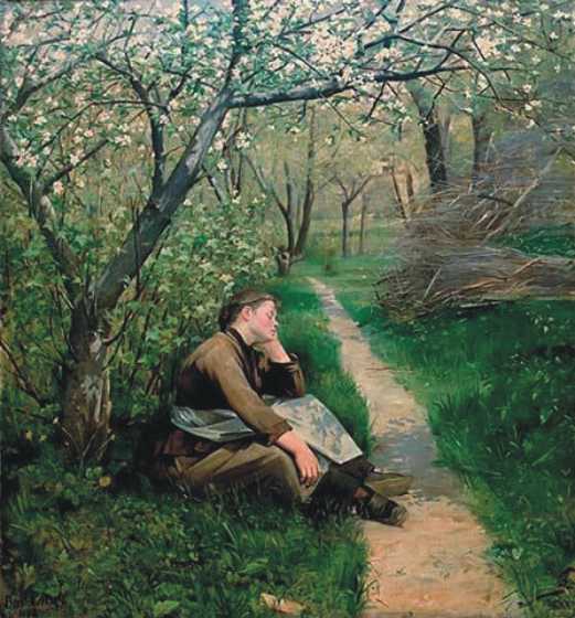 Spring by Marie Bashkirtseff, hand-painted oil reproduction