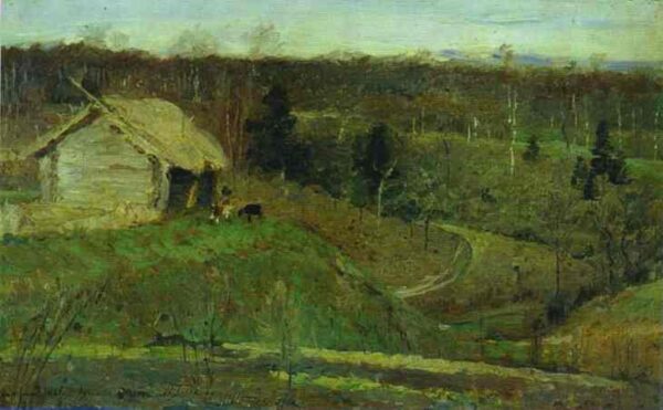 Spring by Mikhail Nesterov, hand-painted oil painting reproduction