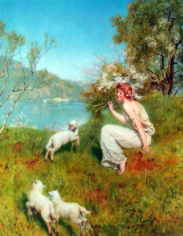 Spring by John Collier, hand-painted oil painting reproduction