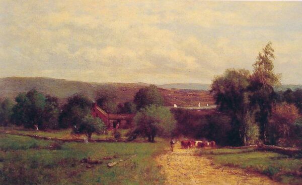 Spring by George Inness, hand-painted oil painting reproduction