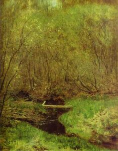 Spring In The Forest by Isaac Levitan, hand-painted oil painting reproduction