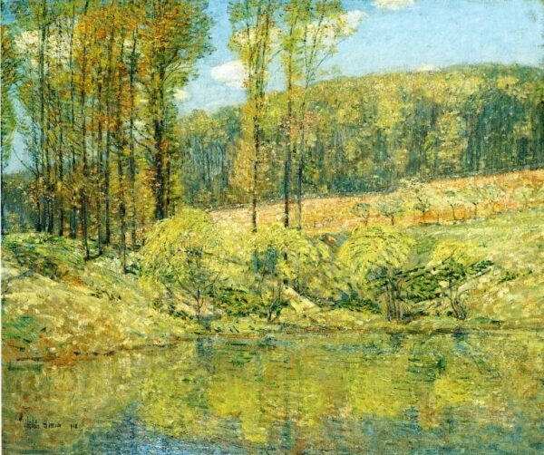 Spring, Navesink Highlands by Frederick Childe Hassam, hand-painted oil painting reproduction