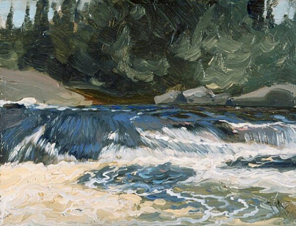 Spring Rapids by J.E.H MacDonald, hand-painted oil reproduction