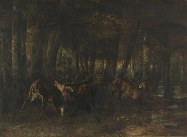 Spring Rut by Gustave Courbet, hand-painted oil painting reproduction