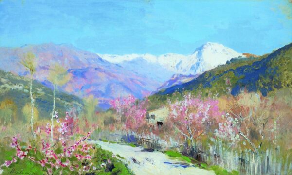 Spring in Italy by Isaac Levitan, hand-painted oil painting reproduction