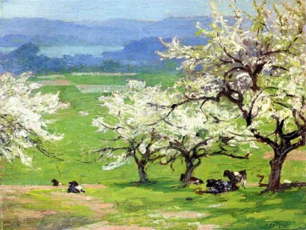 Springtime by Edward Henry Potthast, hand-painted oil painting reproduction