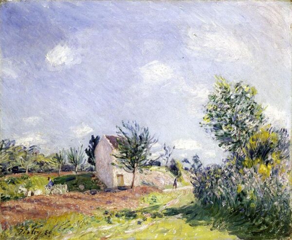 Springtime by Alfred Sisley, hand-painted oil painting reproduction