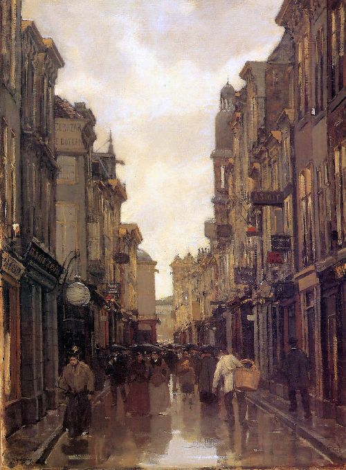 Spuistraat Den Haag by Floris Arntzenius, hand-painted oil reproduction