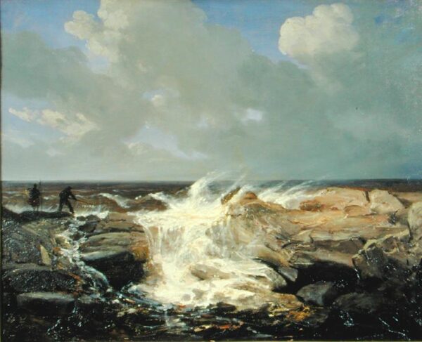 Squally Weather near Boulogne by Joséphine Bowes, hand-painted oil painting reproduction