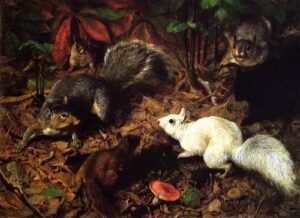 Squirrels by William Holbrook Beard, hand-painted oil painting reproduction