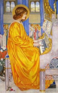 St. Cecelia by Kate Elizabeth Bunce, hand-painted oil painting reproduction