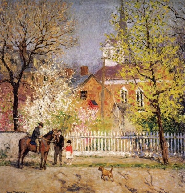 St. George’s Church by Gari Melchers, hand-painted oil painting reproduction