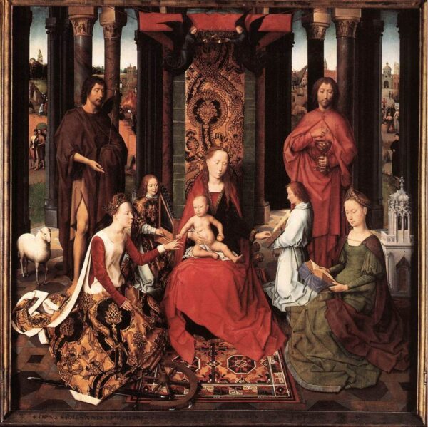 St. John Altarpiece (Center Panel) by Hans Memling, hand-painted oil painting reproduction