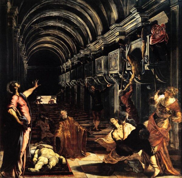 St. Mark Working Many Miracles by Tintoretto, hand-painted oil painting reproduction