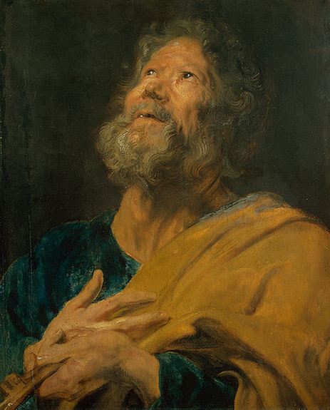 St. Peter by Sir Anthony van Dyck, hand-painted oil reproduction