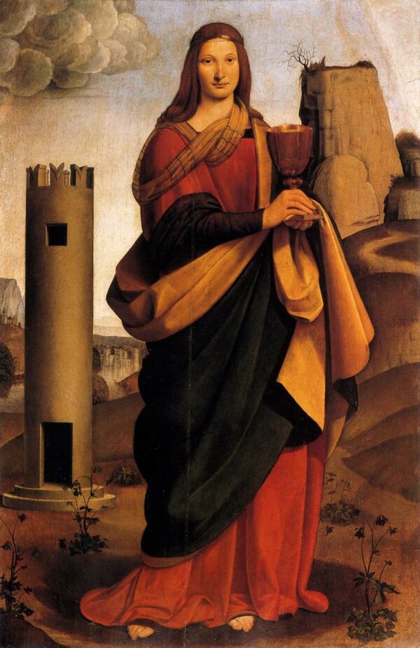 St Barbara by Giovanni Boltraffio, hand-painted oil painting reproduction