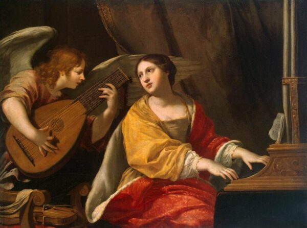 St Cecilia by Jacques Blanchard, hand-painted oil painting reproduction