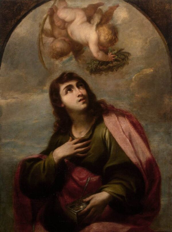 St Damian by Juan Carreño de Miranda, hand-painted oil painting reproduction