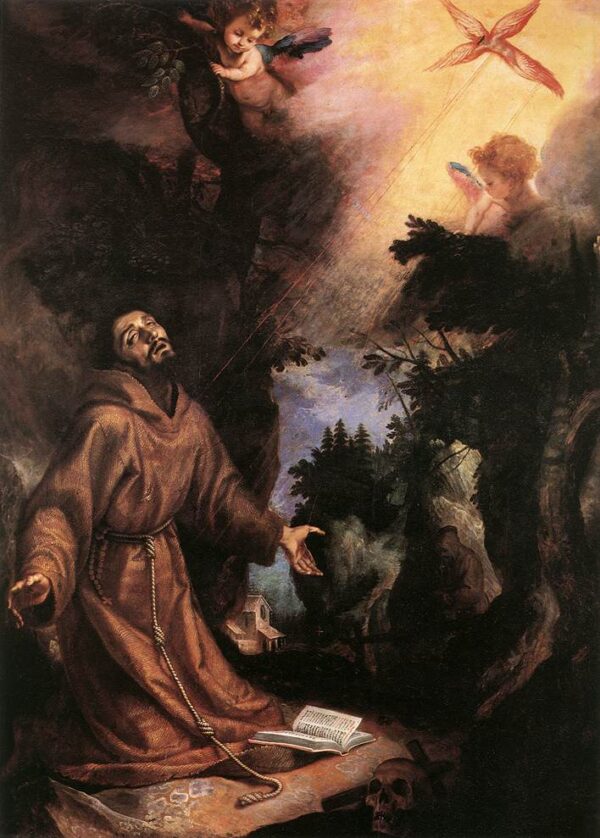 St Francis Receives the Stigmata by Lodovico Cigoli, hand-painted oil painting reproduction
