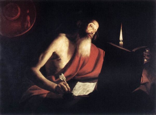 St Jerome by Trophime Bigot, hand-painted oil reproduction