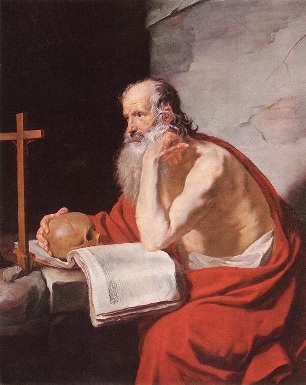 St Jerome by Jacques Blanchard, hand-painted oil painting reproduction