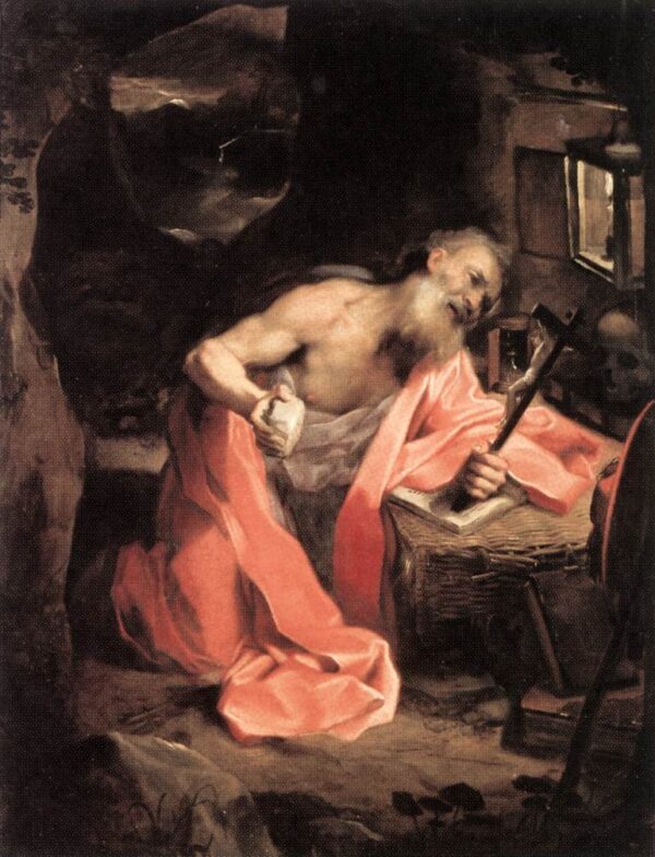 St Jerome by Federico Fiori Barocci, hand-painted oil painting reproduction