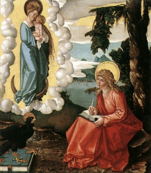 St John at Patmos by Hans Baldung Grien, hand-painted oil reproduction