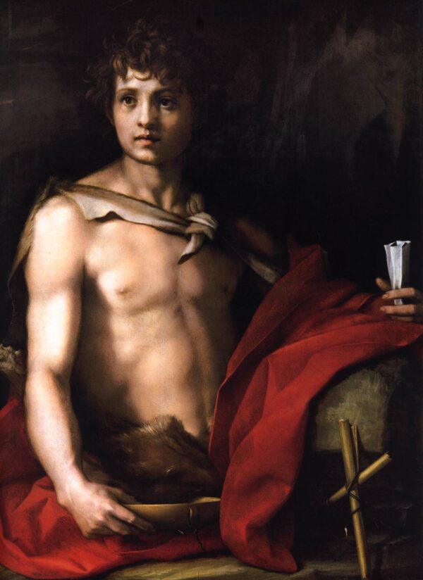 St John the Baptist by Andrea del Sarto, hand-painted oil painting reproduction
