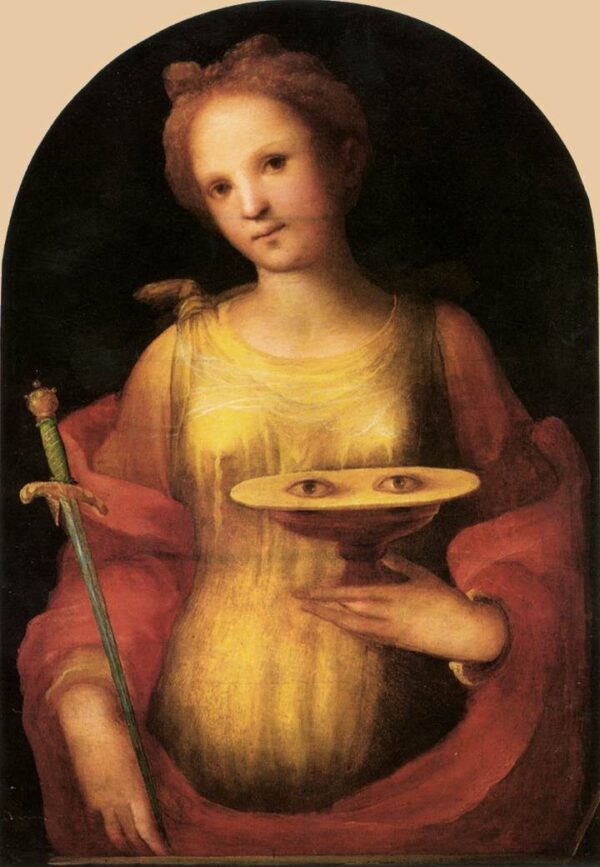 St Lucy by Domenico Beccafumi, hand-painted oil painting reproduction