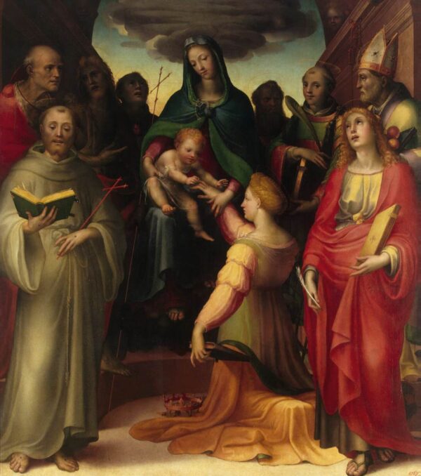 St Lucy b by Domenico Beccafumi, hand-painted oil painting reproduction
