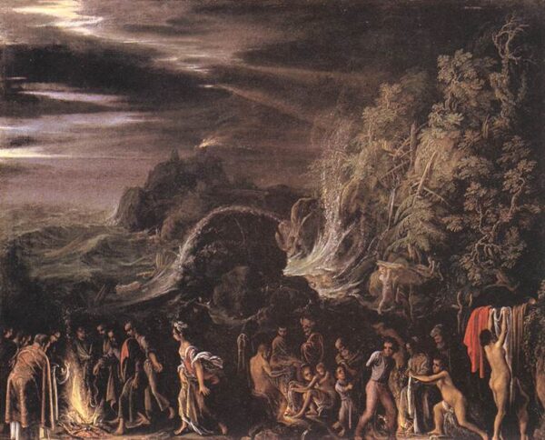 St Paul at Malta by Adam Elsheimer, hand-painted oil painting reproduction