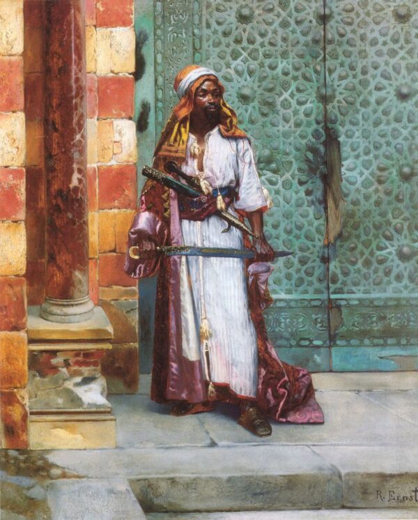 Standing Guard by Rudolf Ernst, hand-painted oil painting reproduction