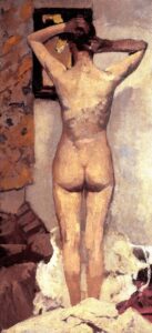 Standing nude by George Hendrik Breitner, hand-painted oil painting reproduction