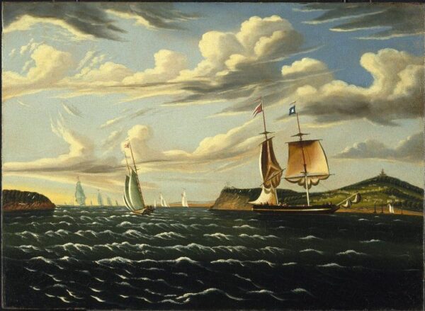 Staten Island and the Narrows by Thomas Chambers, hand-painted oil painting reproduction