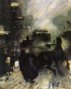 Steaming Streets by George Bellows, hand-painted oil painting reproduction