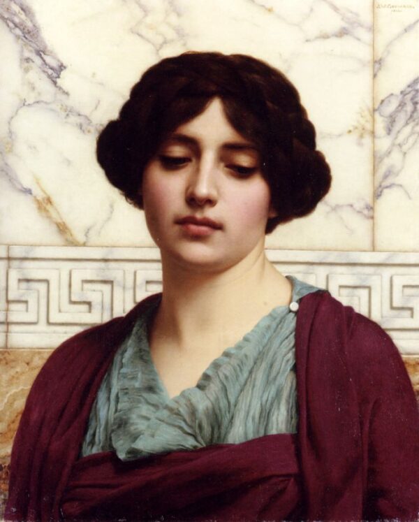 Stesicrate by John William Godward, hand-painted oil painting reproduction